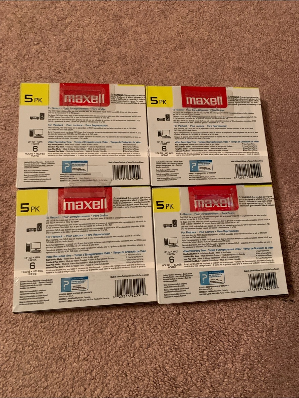 4 -5 Pack Maxwell Dvd -R Maxdata - Picture 2 of 2